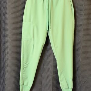 Women's Mandala Mint Green Jogger Scrub Pants